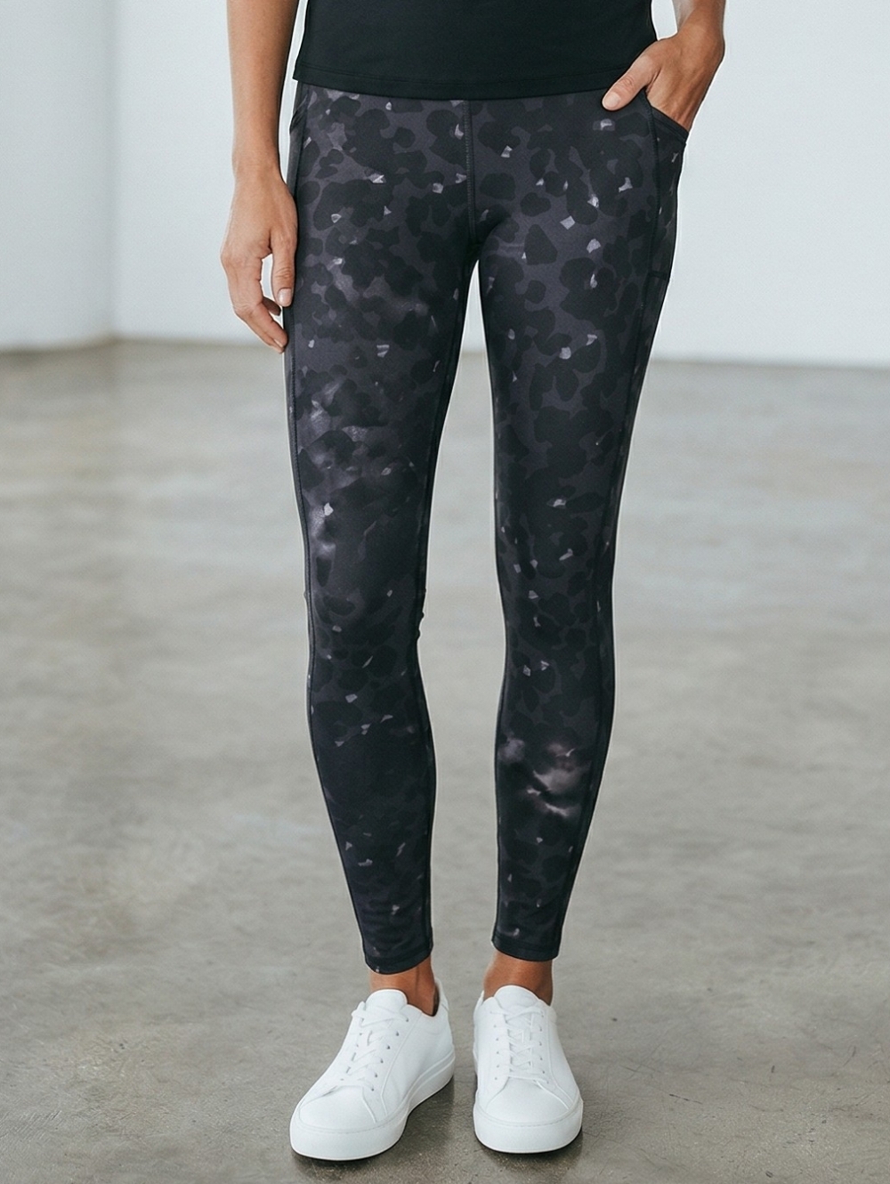 All in Motion Black Patterned Leggings